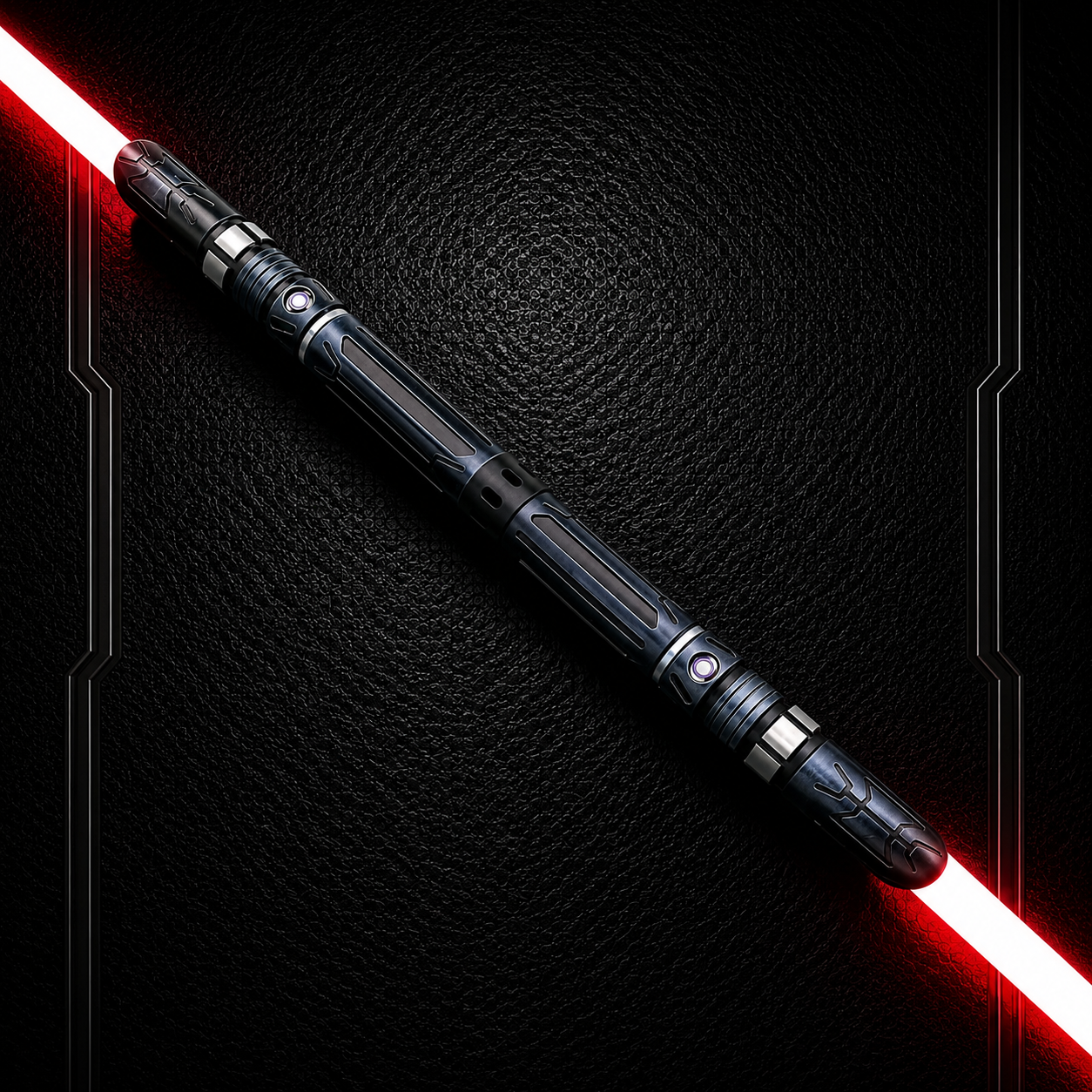 double sabre laser rouge
