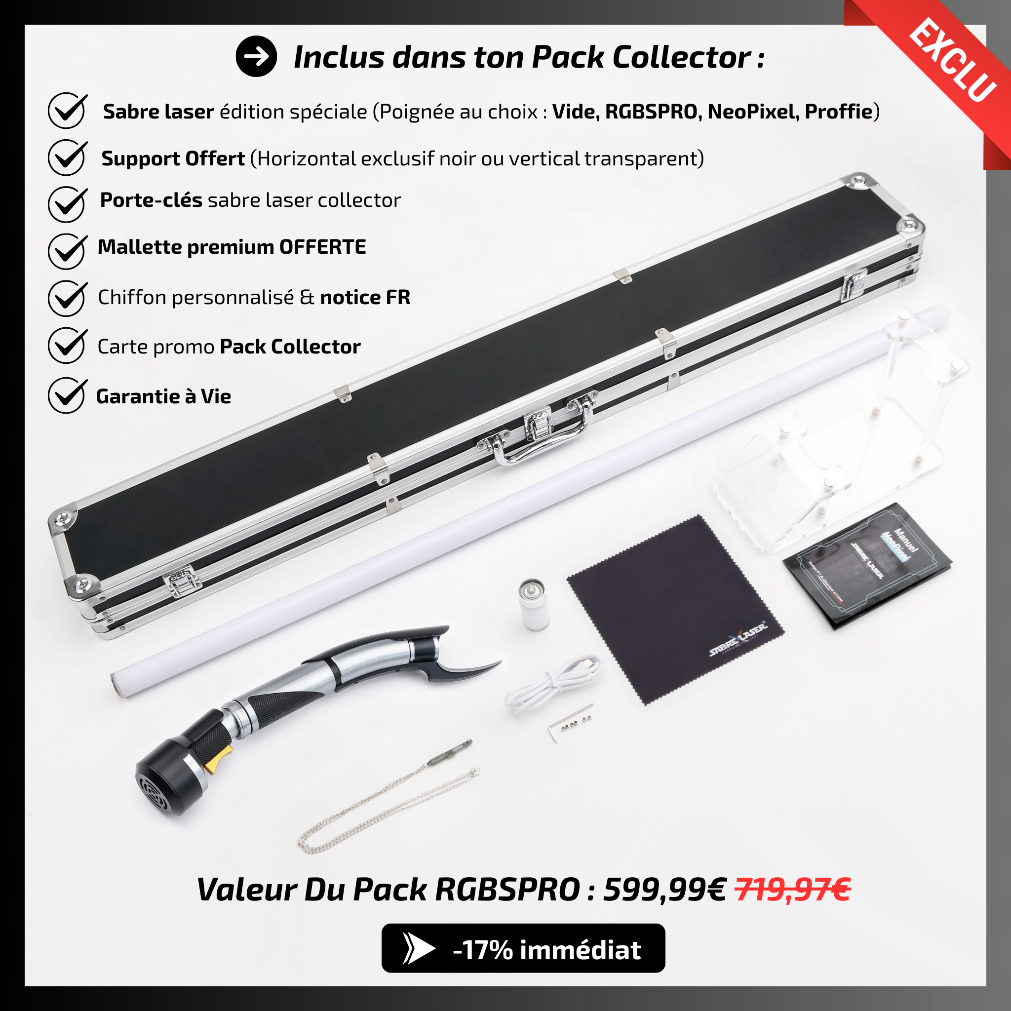 Pack Collector – Sabre Laser Héritage du Comte