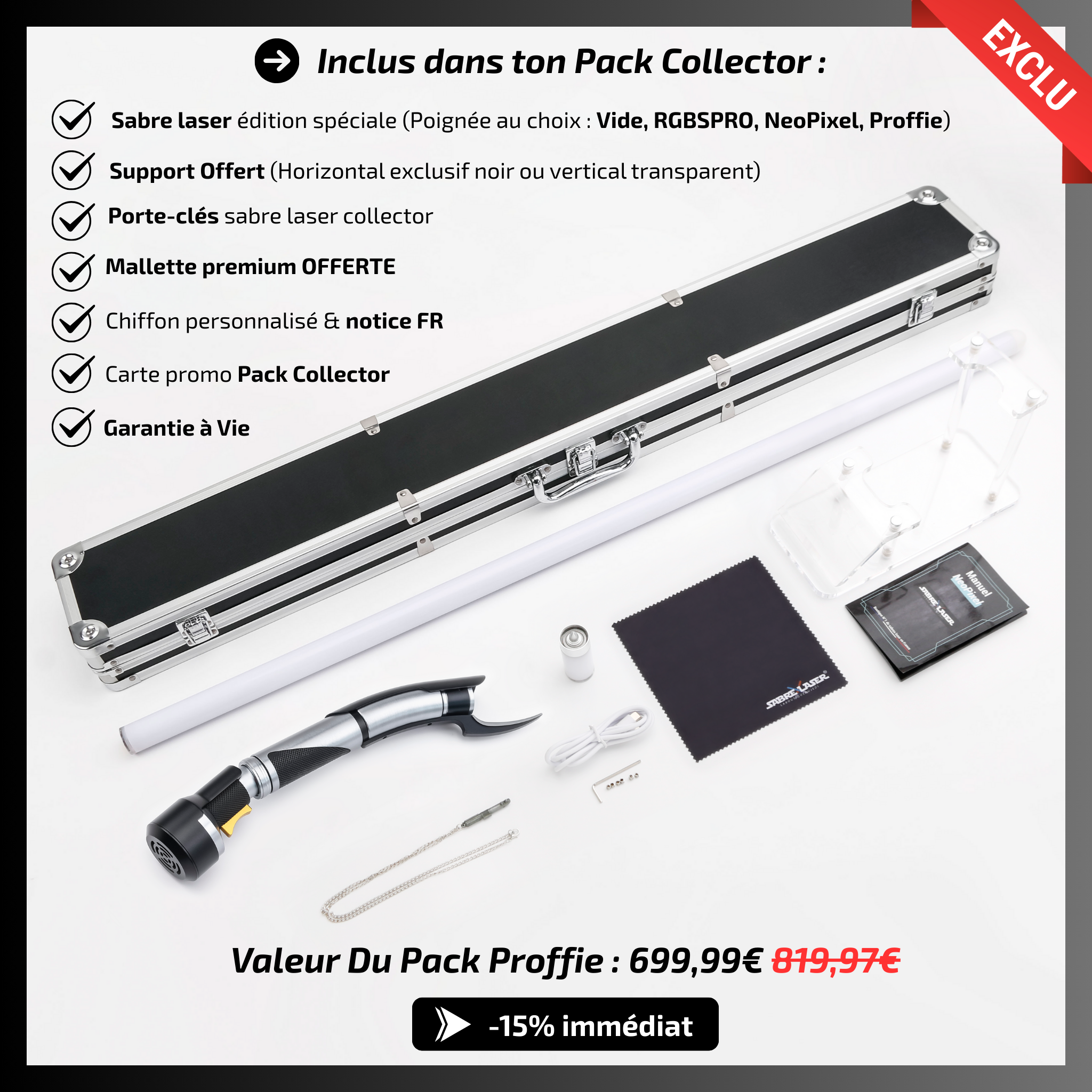 Pack Collector – Sabre Laser Héritage du Comte