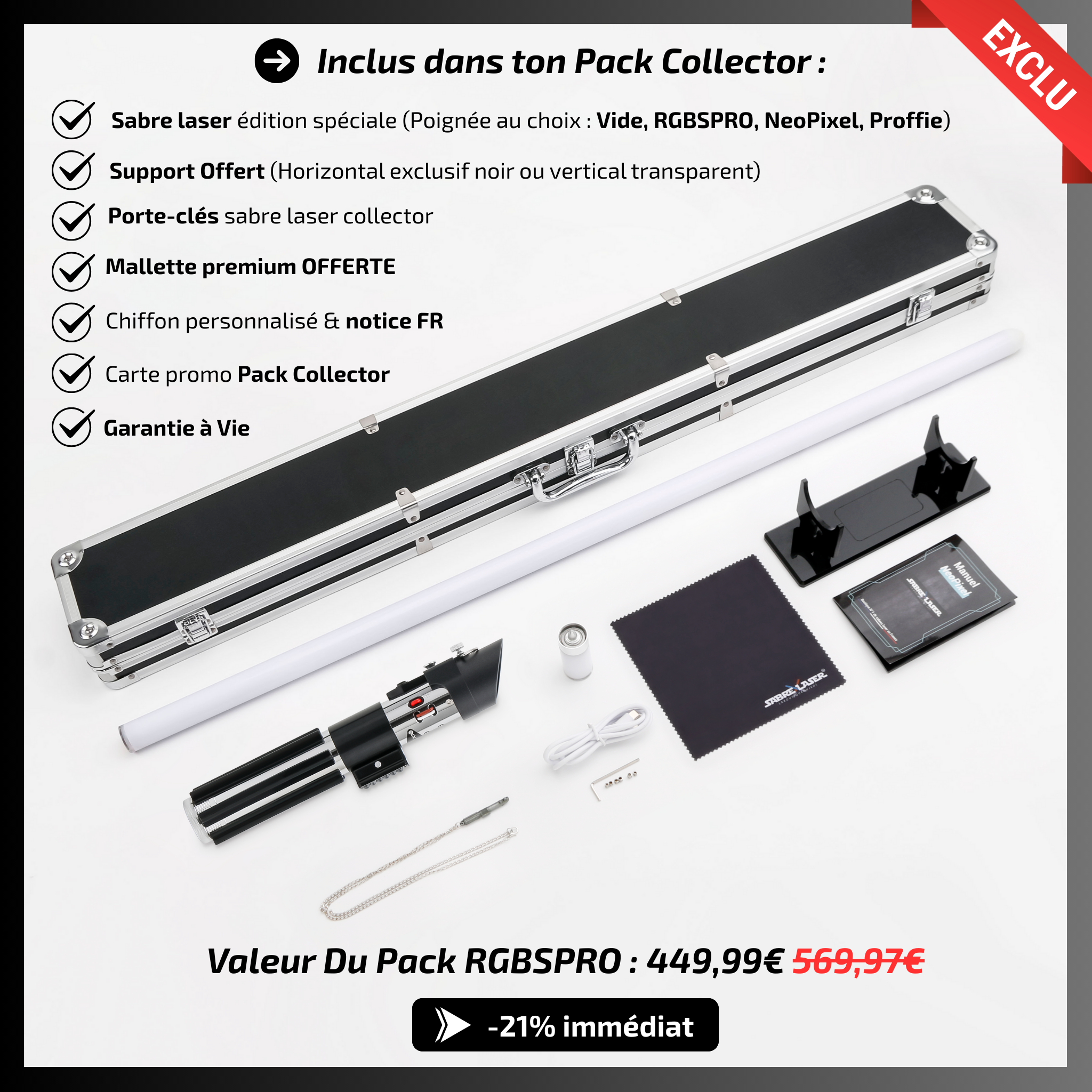 Pack Collector – Sabre Laser Darth Vador EP5
