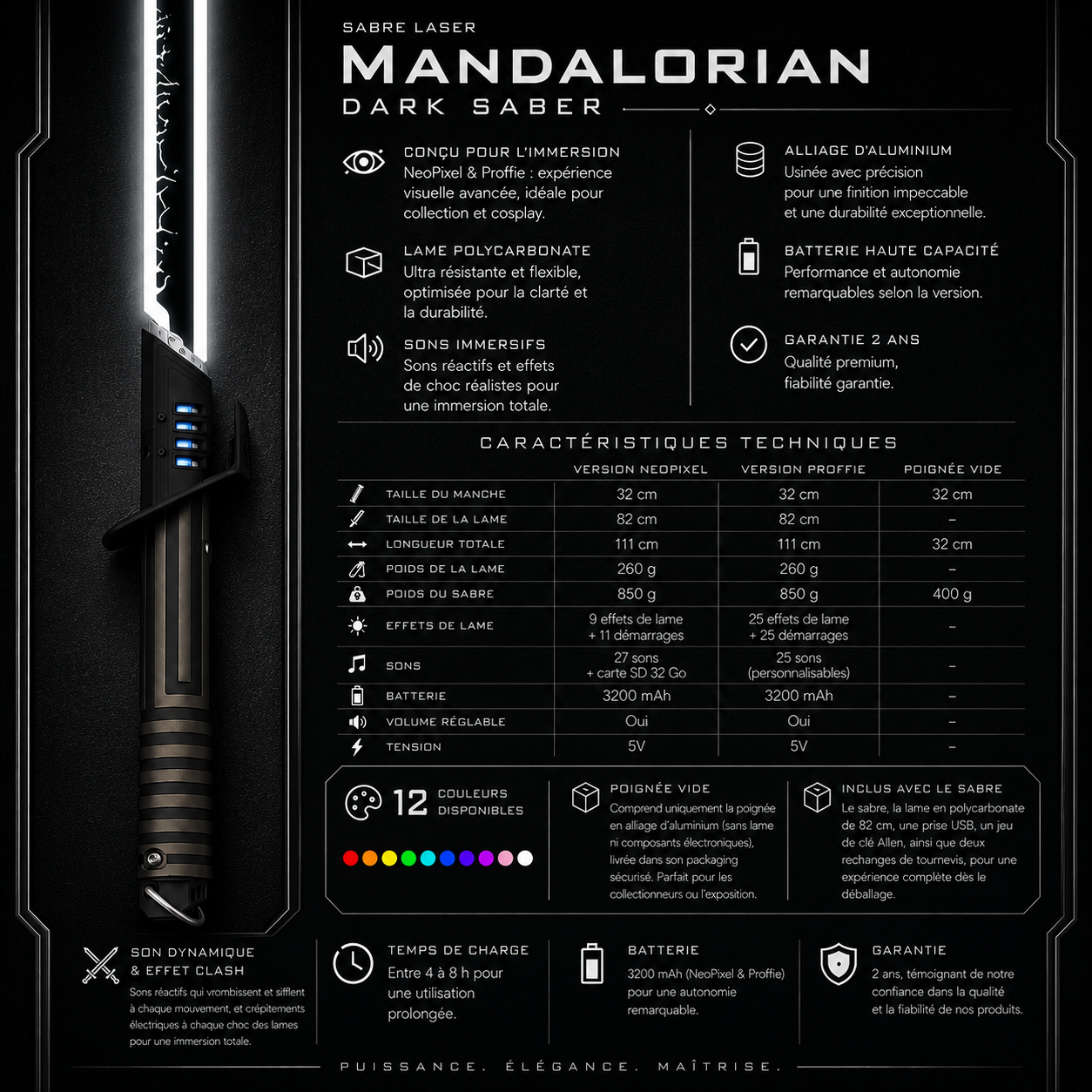Caracteristiquessabreslaserdarksaber